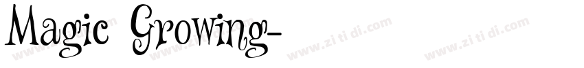 Magic Growing字体转换
